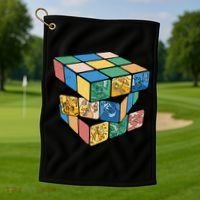 Life In A Playing Cube Golf Towel thumb 1
