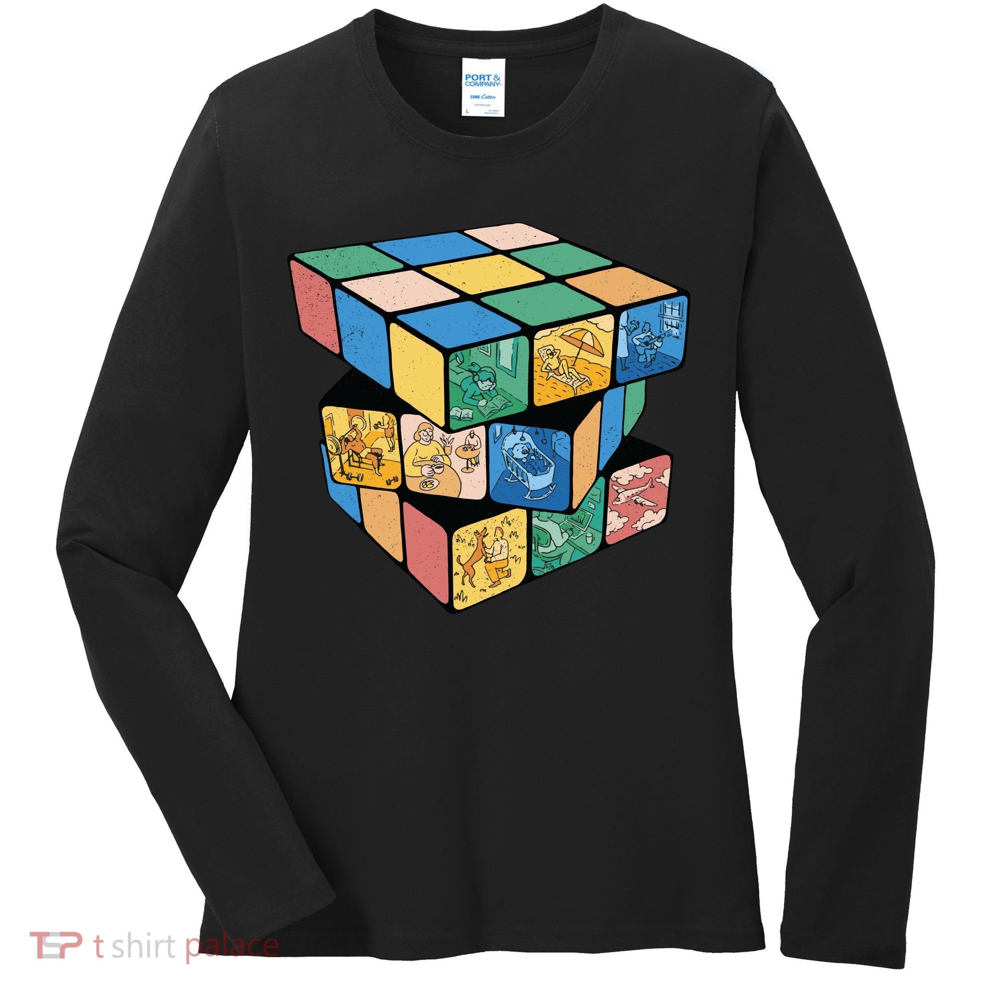 Life In A Playing Cube Women's Long Sleeve Shirt