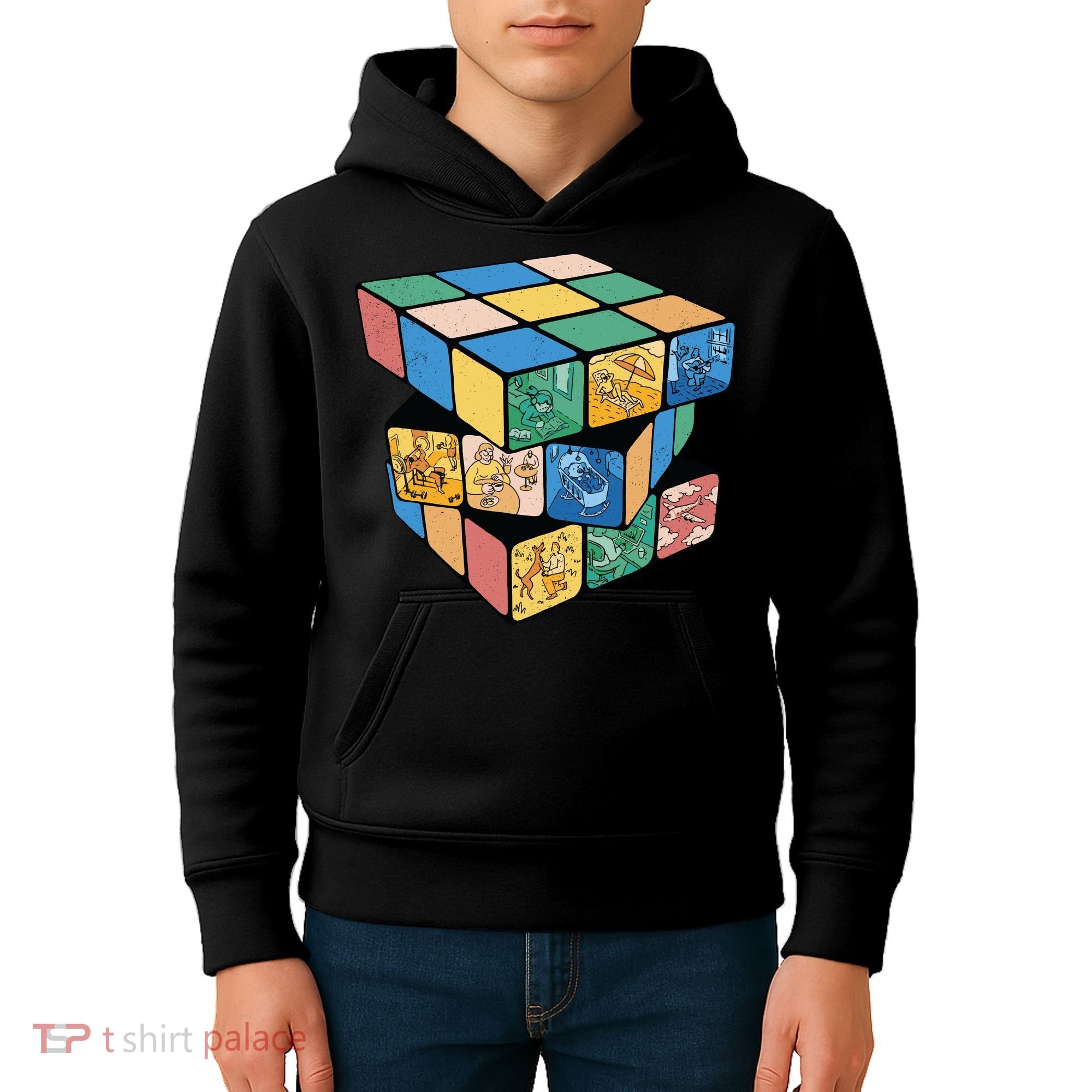 Life In A Playing Cube Kids Hoodie