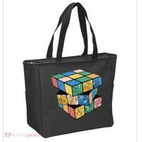 Life In A Playing Cube Tote Bag thumb 2