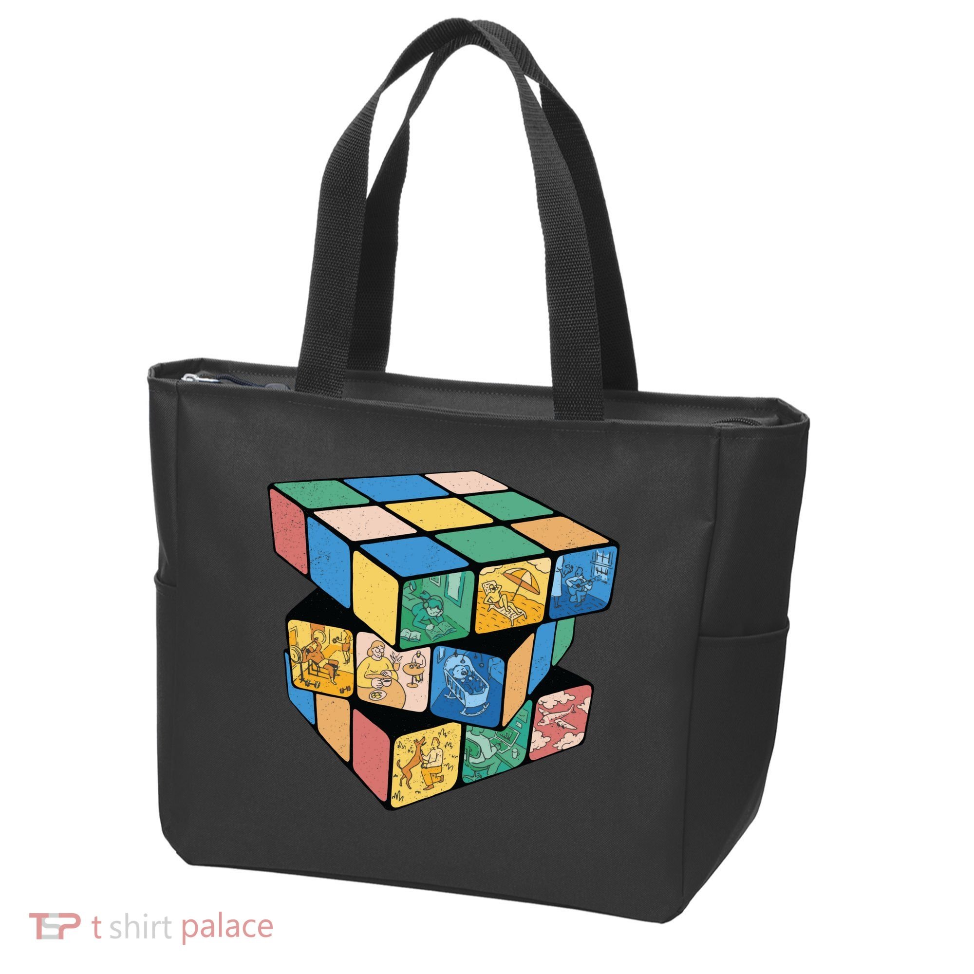 Life In A Playing Cube Tote Bag