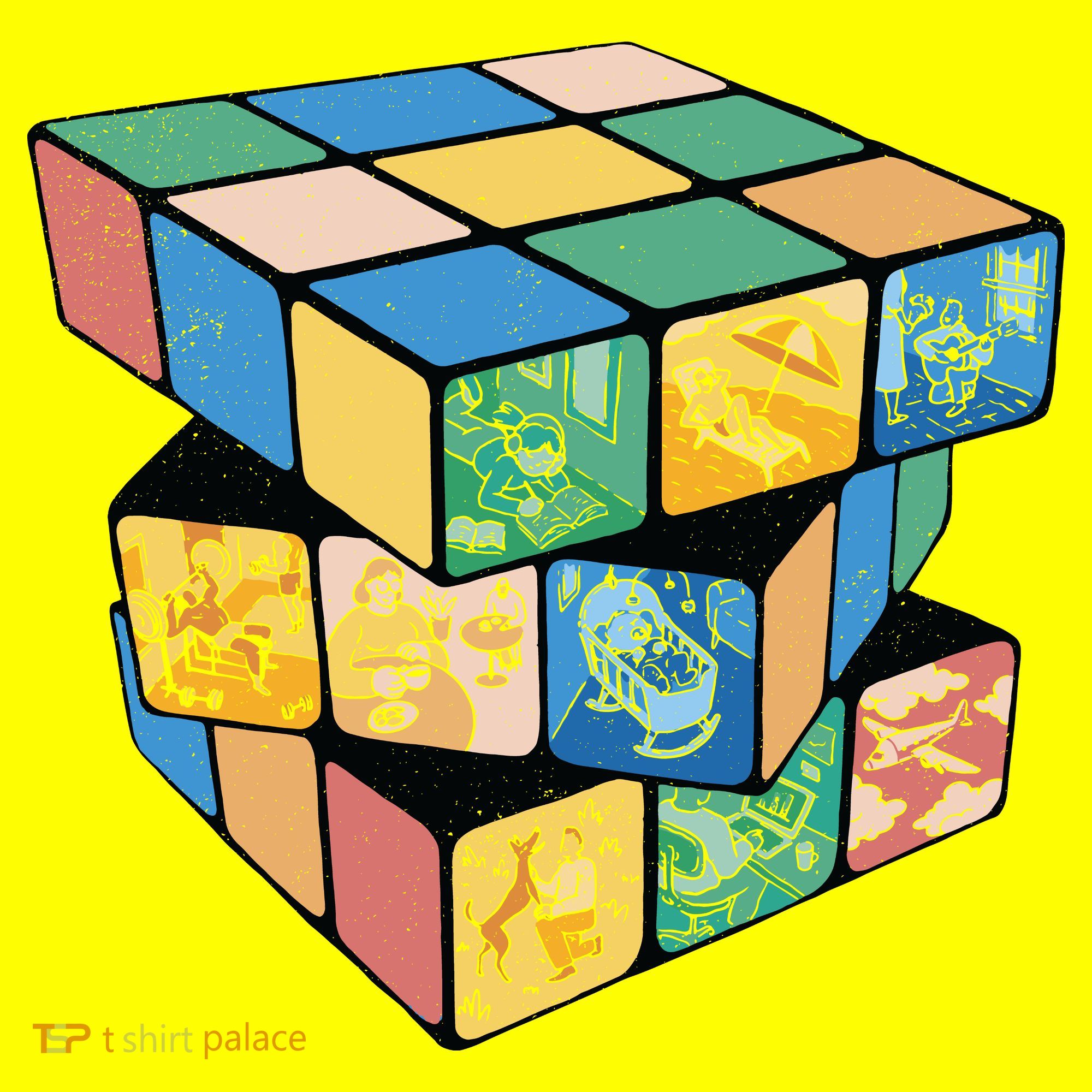 Life In A Playing Cube Kids T-Shirt