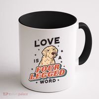 Love Is A Four Legged Word Coffee Mug thumb 1