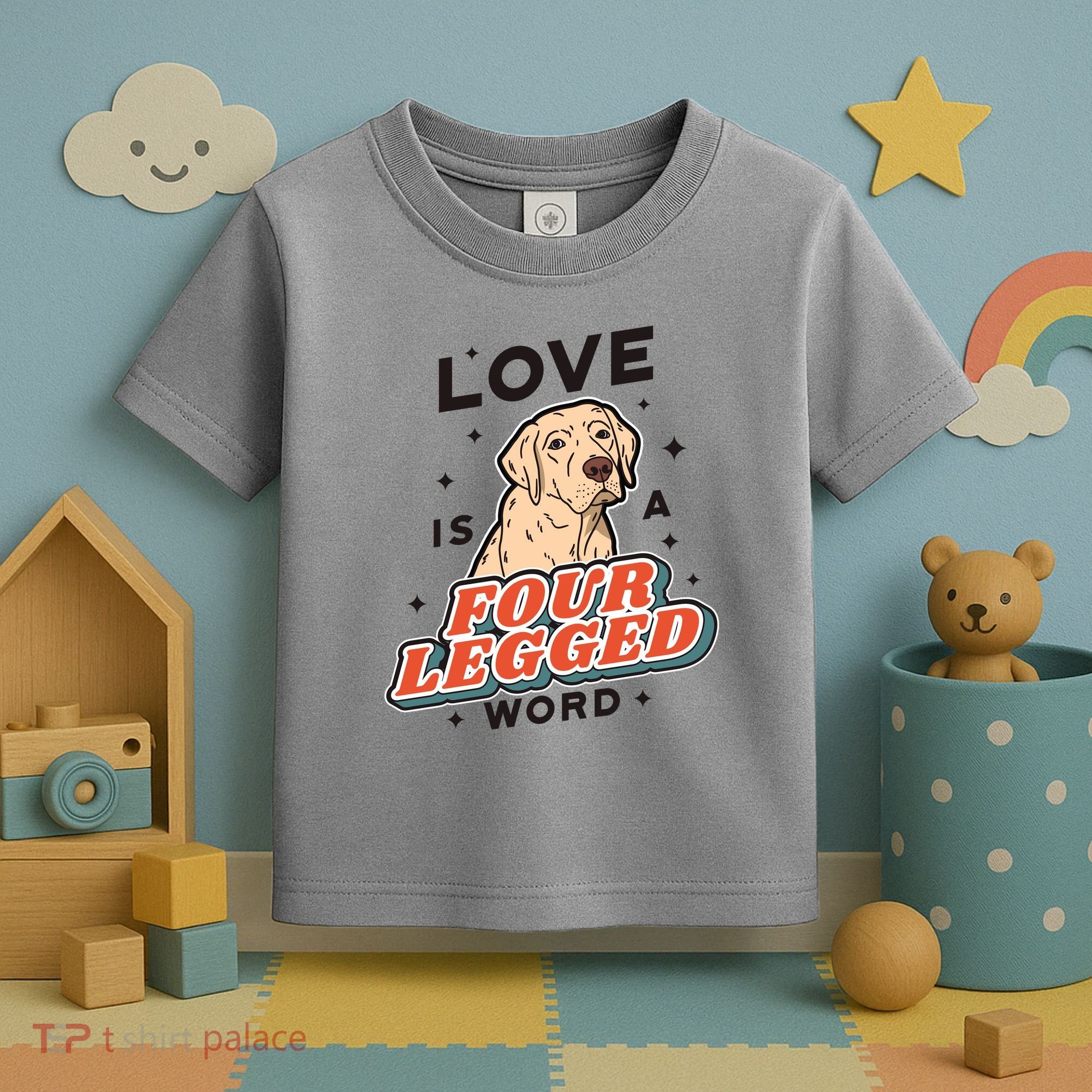 Love Is A Four Legged Word Toddler T-Shirt