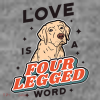Love Is A Four Legged Word Kids Sweatshirt thumb 2