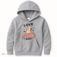 Love Is A Four Legged Word Kids Hoodie thumb 0