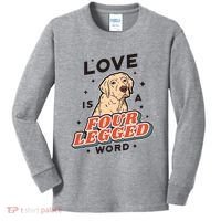 Love Is A Four Legged Word Kids Long Sleeve Shirt thumb 0