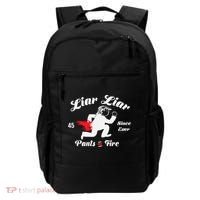 Liar Liar Pants On Fire Anti Trump Backpack thumb 0