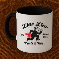 Liar Liar Pants On Fire Anti Trump Coffee Mug thumb 2