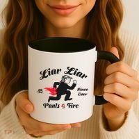 Liar Liar Pants On Fire Anti Trump Coffee Mug thumb 3