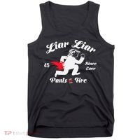 Liar Liar Pants On Fire Anti Trump Tank Top thumb 0