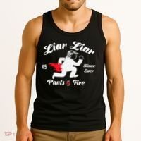 Liar Liar Pants On Fire Anti Trump Tank Top thumb 3