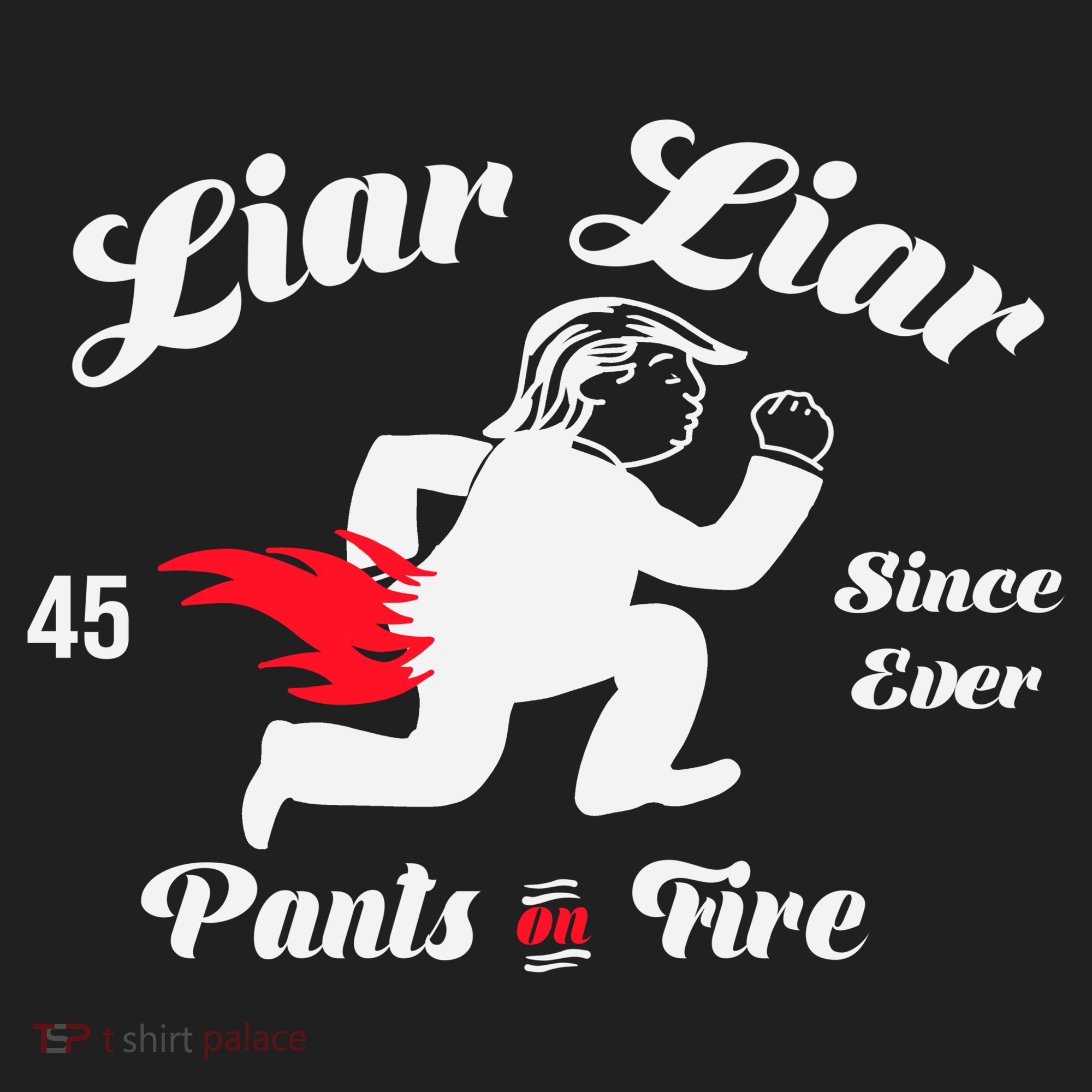 Liar Liar Pants On Fire Anti Trump Golf Towel