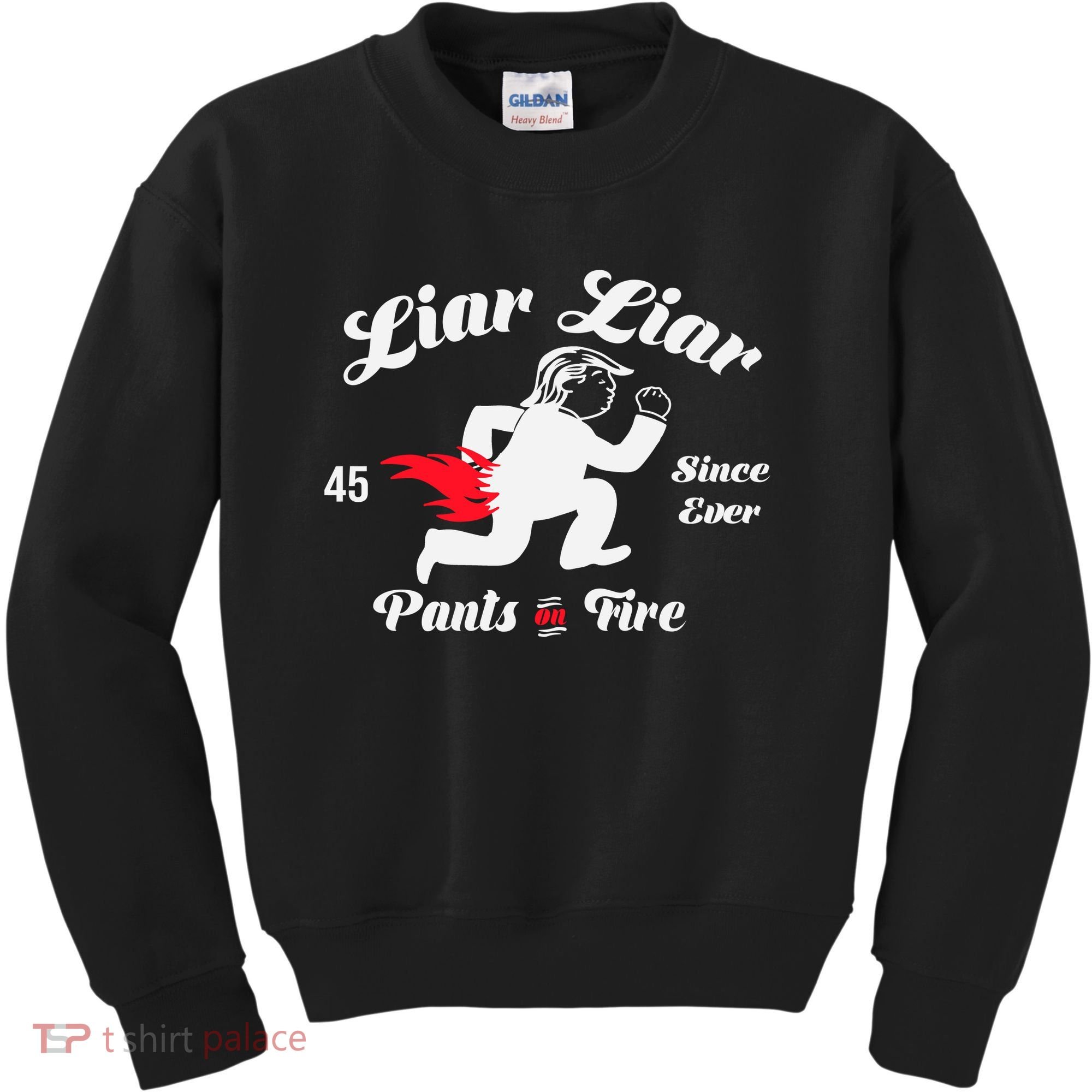 Liar Liar Pants On Fire Anti Trump Kids Sweatshirt
