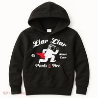 Liar Liar Pants On Fire Anti Trump Kids Hoodie thumb 0