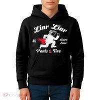 Liar Liar Pants On Fire Anti Trump Kids Hoodie thumb 4