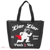 Liar Liar Pants On Fire Anti Trump Tote Bag thumb 0