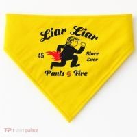 Liar Liar Pants On Fire Anti Trump USA-Made Doggie Bandana thumb 0
