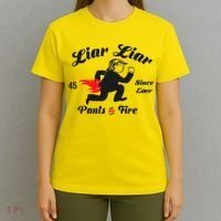 Liar Liar Pants On Fire Anti Trump T-Shirt thumb 4