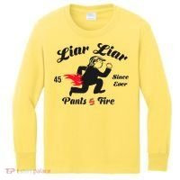 Liar Liar Pants On Fire Anti Trump Kids Long Sleeve Shirt thumb 0