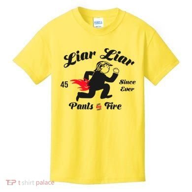 Liar Liar Pants On Fire Anti Trump Kids T-Shirt