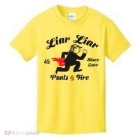Liar Liar Pants On Fire Anti Trump Kids T-Shirt thumb 0