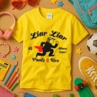 Liar Liar Pants On Fire Anti Trump Kids T-Shirt thumb 3