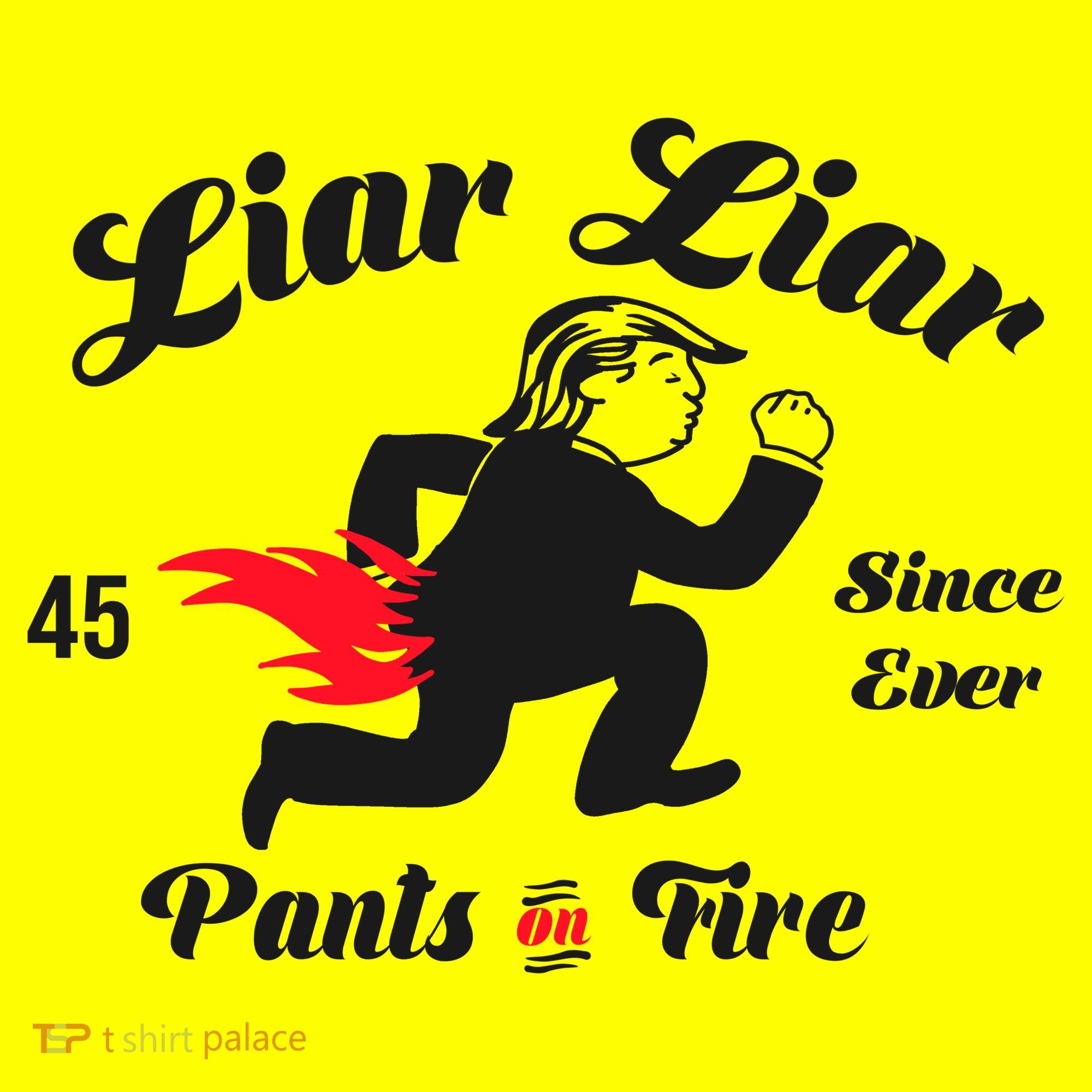 Liar Liar Pants On Fire Anti Trump Kids T-Shirt