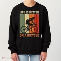 Life Is Better On A Bicycle Cycling Bike Women's Sweatshirt thumb 0