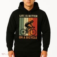 Life Is Better On A Bicycle Cycling Bike Hoodie thumb 2