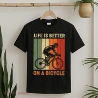 Life Is Better On A Bicycle Cycling Bike T-Shirt thumb 2
