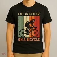 Life Is Better On A Bicycle Cycling Bike T-Shirt thumb 3