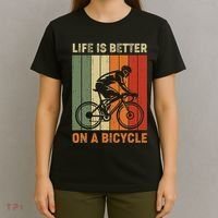 Life Is Better On A Bicycle Cycling Bike T-Shirt thumb 4
