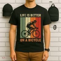 Life Is Better On A Bicycle Cycling Bike T-Shirt thumb 6