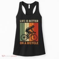 Life Is Better On A Bicycle Cycling Bike Women's Tank Top thumb 0