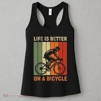 Life Is Better On A Bicycle Cycling Bike Women's Tank Top thumb 3