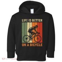 Life Is Better On A Bicycle Cycling Bike Toddler Hoodie thumb 0