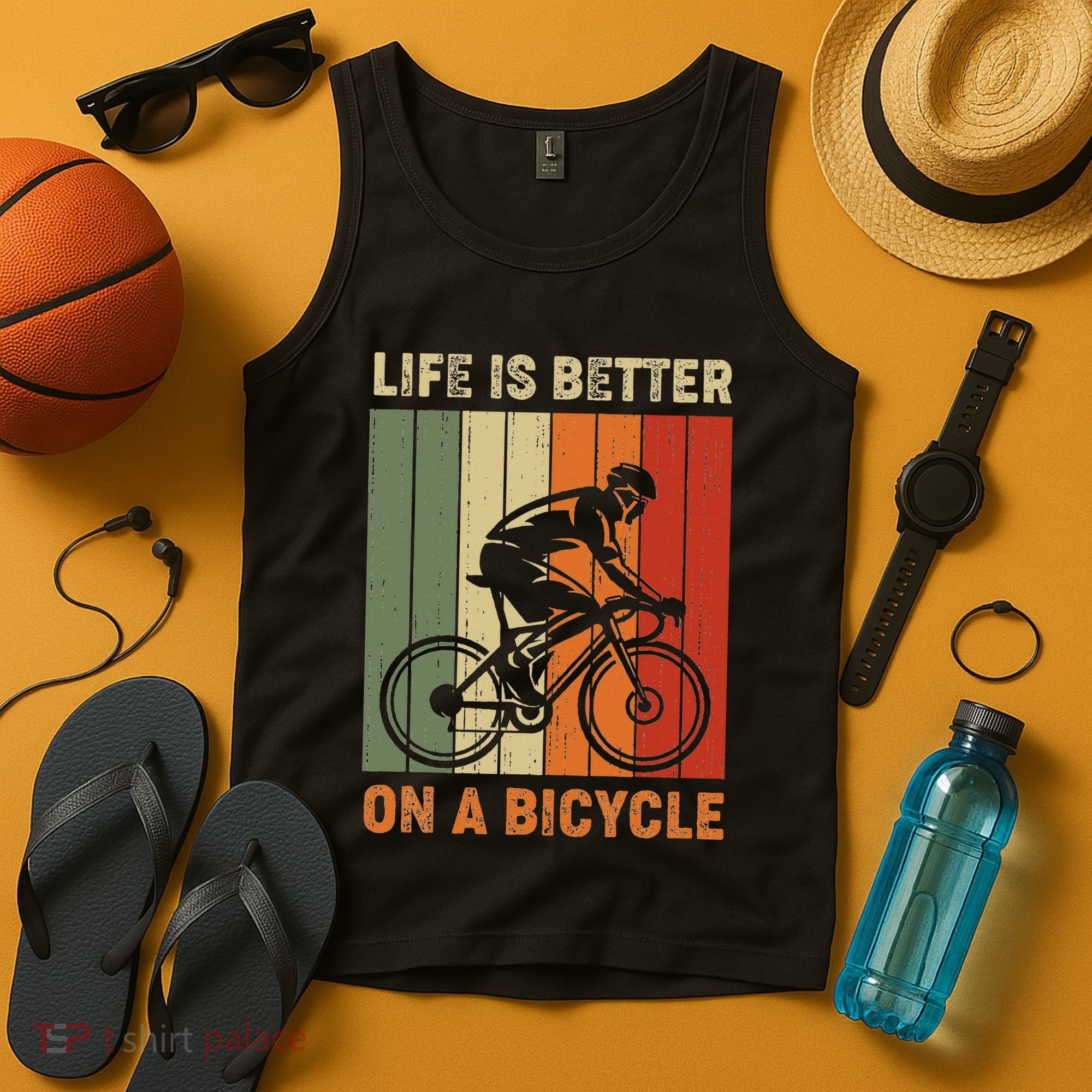 Life Is Better On A Bicycle Cycling Bike Tank Top