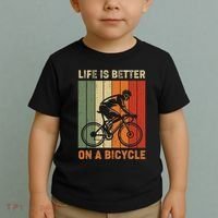 Life Is Better On A Bicycle Cycling Bike Toddler T-Shirt thumb 2