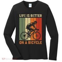 Life Is Better On A Bicycle Cycling Bike Women's Long Sleeve Shirt thumb 0