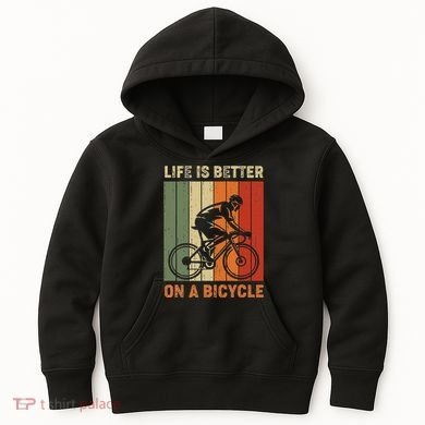 Life Is Better On A Bicycle Cycling Bike Kids Hoodie