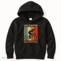 Life Is Better On A Bicycle Cycling Bike Kids Hoodie thumb 0