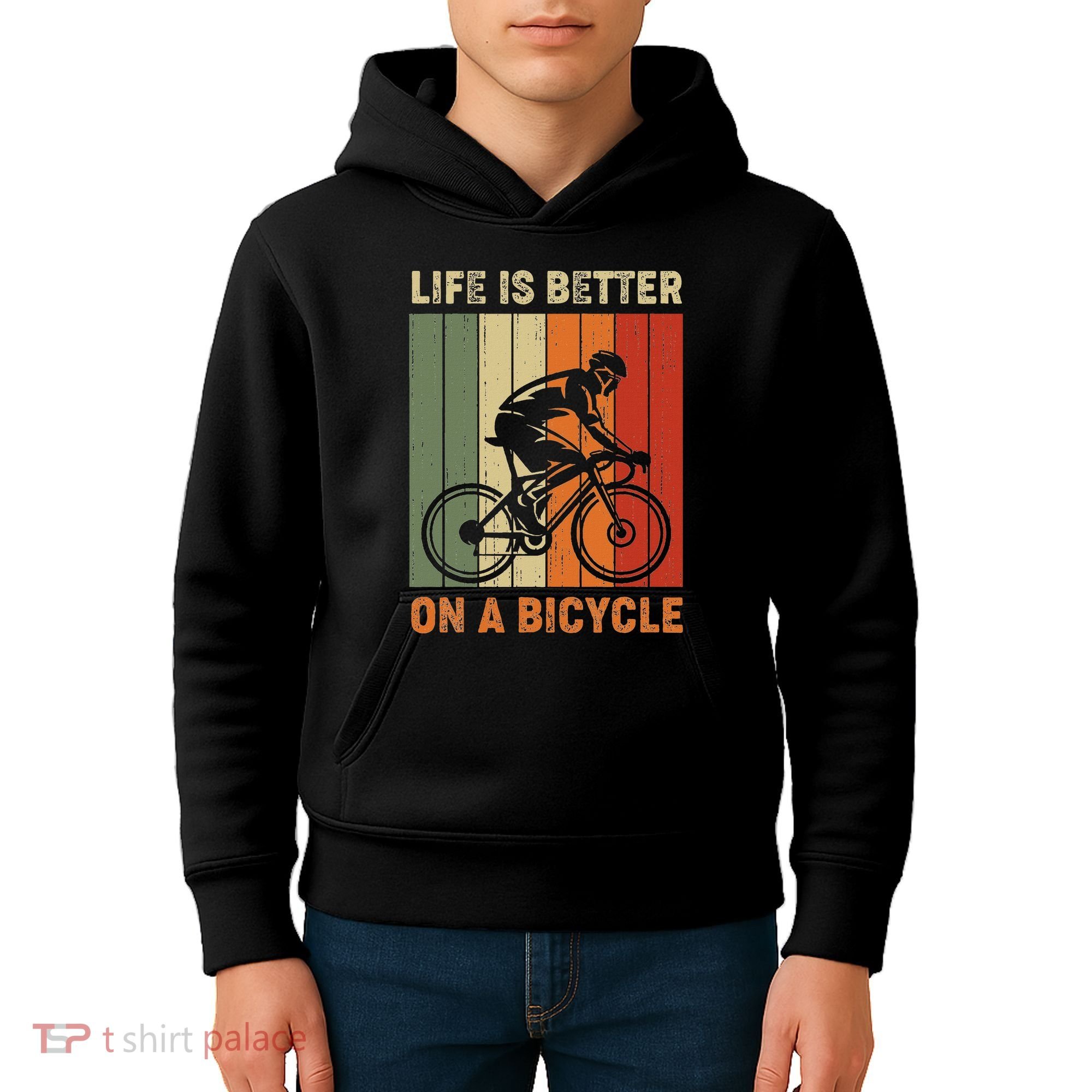Life Is Better On A Bicycle Cycling Bike Kids Hoodie