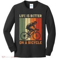 Life Is Better On A Bicycle Cycling Bike Kids Long Sleeve Shirt thumb 0