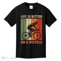 Life Is Better On A Bicycle Cycling Bike Kids T-Shirt thumb 0