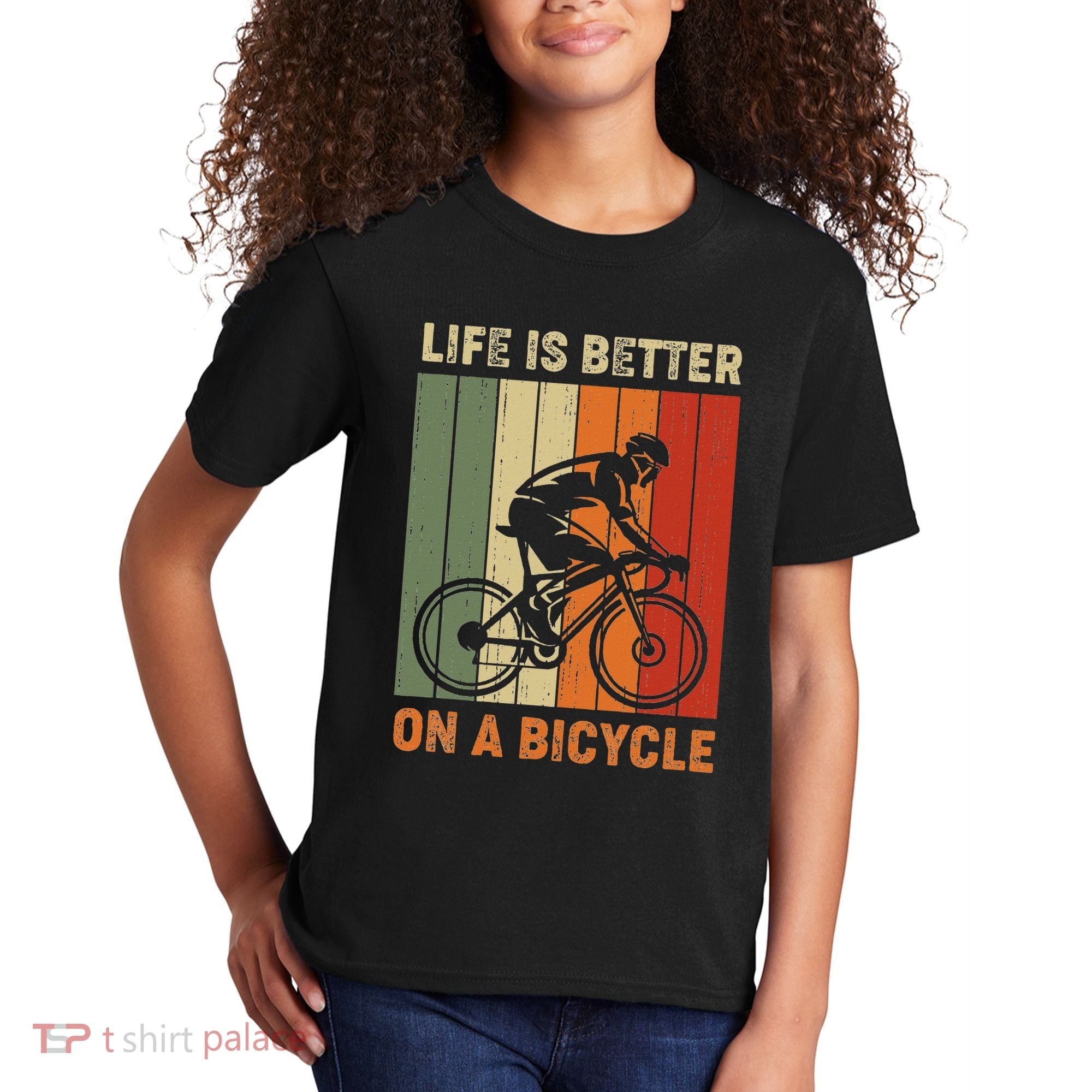 Life Is Better On A Bicycle Cycling Bike Kids T-Shirt
