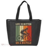Life Is Better On A Bicycle Cycling Bike Tote Bag thumb 0