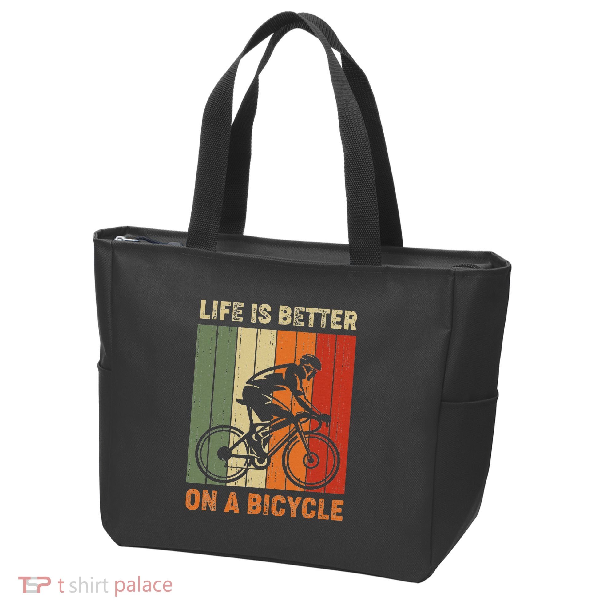 Life Is Better On A Bicycle Cycling Bike Tote Bag