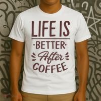 Life Is Better After Coffee T-Shirt thumb 3