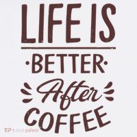 Life Is Better After Coffee Golf Towel thumb 3